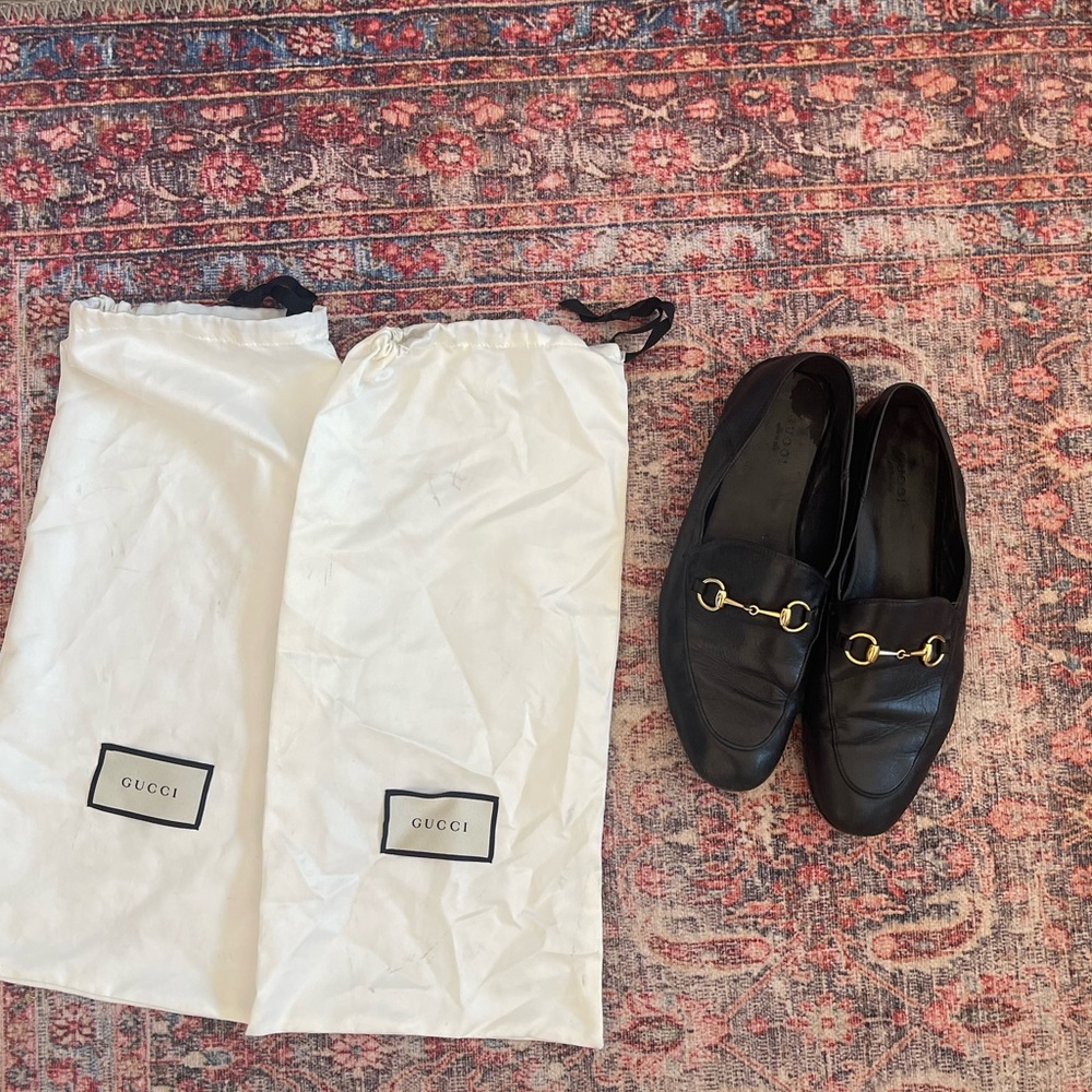 Gucci Brixton Black Loafer Size 39